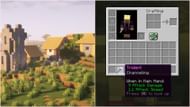 First, find a village and a trident with channeling enchantment (Image via Sportskeeda Gaming || Mojang Studios)